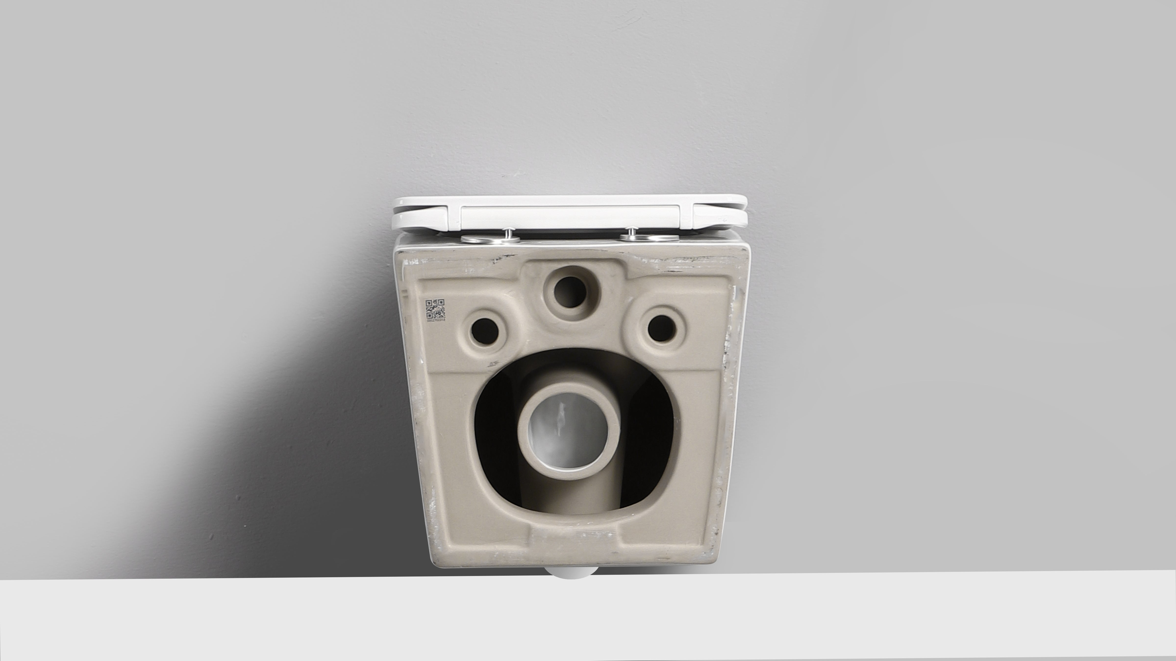 ELIO PAN ROUND WHITE WALL HUNG PAN & SEAT